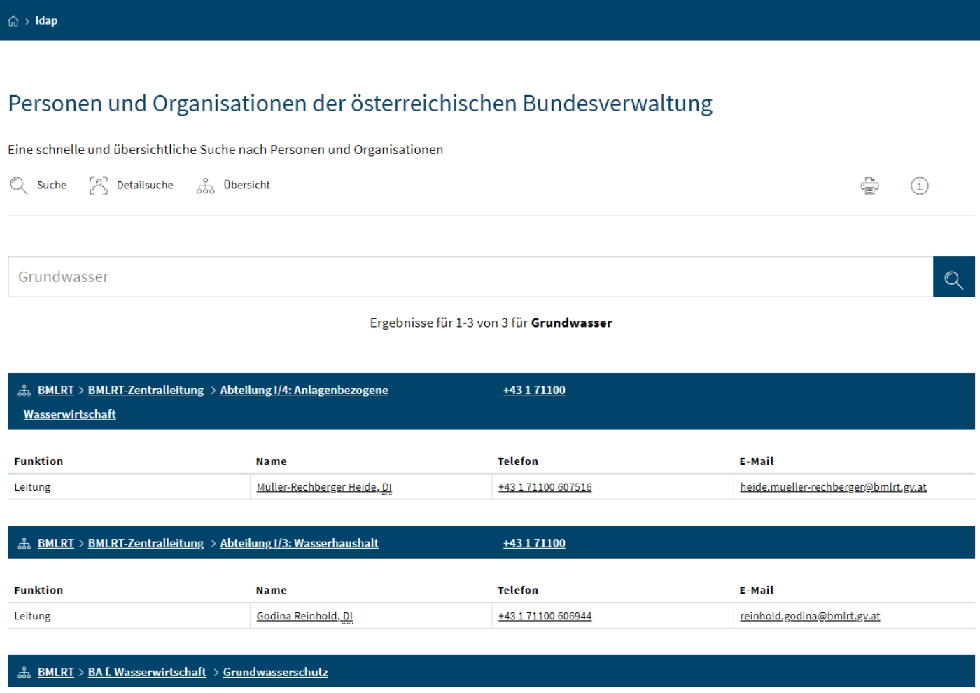 Suchergebnis Grundwasser
